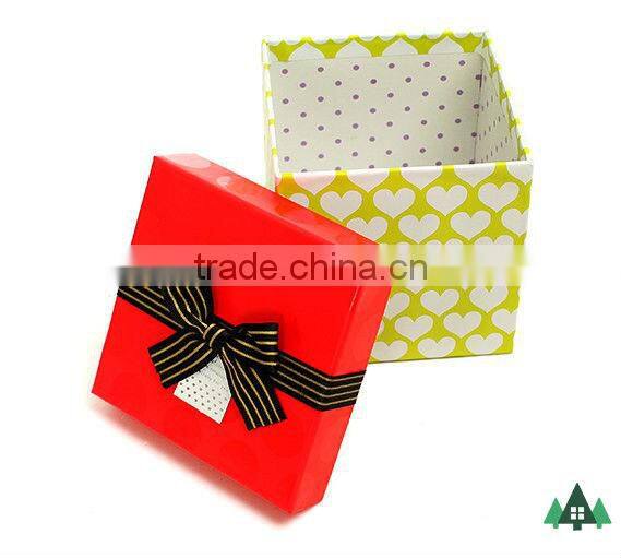 Gift Box - Imported Gifts,New Year Gift Box,2014 Fashion Design Gift Ribbon Paper Box/Square Gift Box