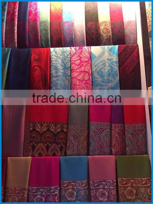 Women's pashmina jacquard cotton cheap wholesale shawl