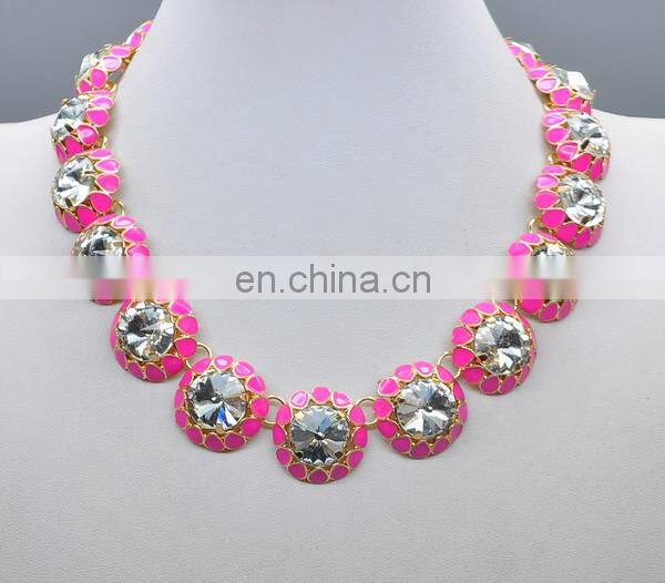 Hot selling and cheap double C imitation jewellery designs necklace