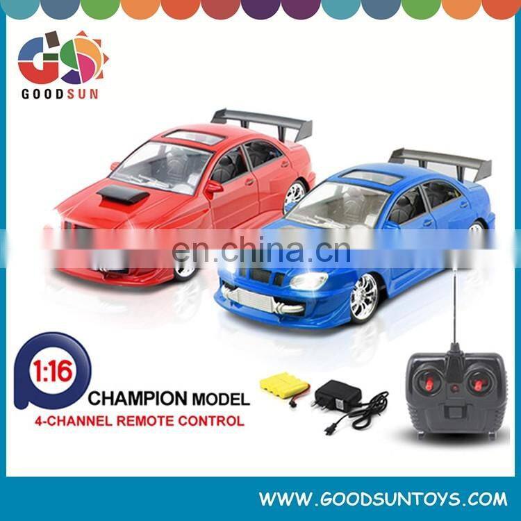 Best selling 1:16 rc racing toys car 4 channel rc car toys made in china with light and Rechargeable Battery