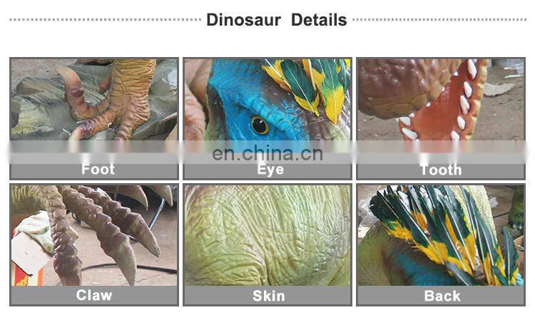 Kawah 2.5m Velociraptor Mechannical Dinosaur for Theme Park