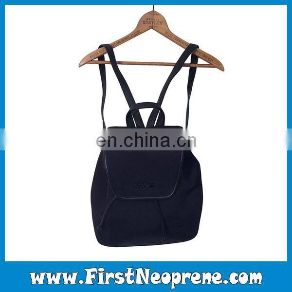 Black Promotional Gift Boys Neoprene Backpack