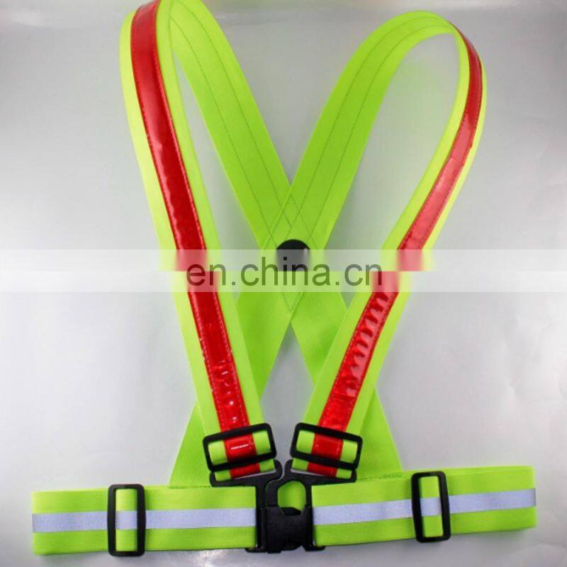 NEW led safety vest green safety vest flashing led safety vest