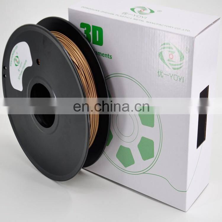 YOYI Brand 1.75mm bronze brass copper aluminum filament for 3d printer