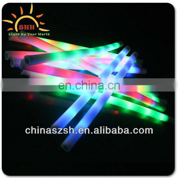 Pool Party Kids Playing Glowing Foam Water Noodle LED Lighting Up Swimming Noodle