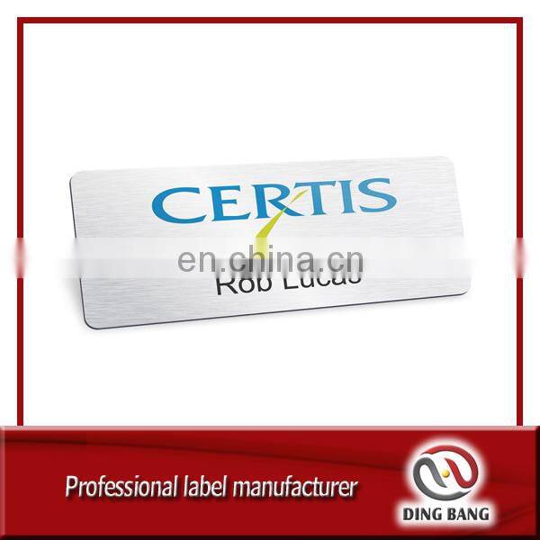 DB New design metal name tag