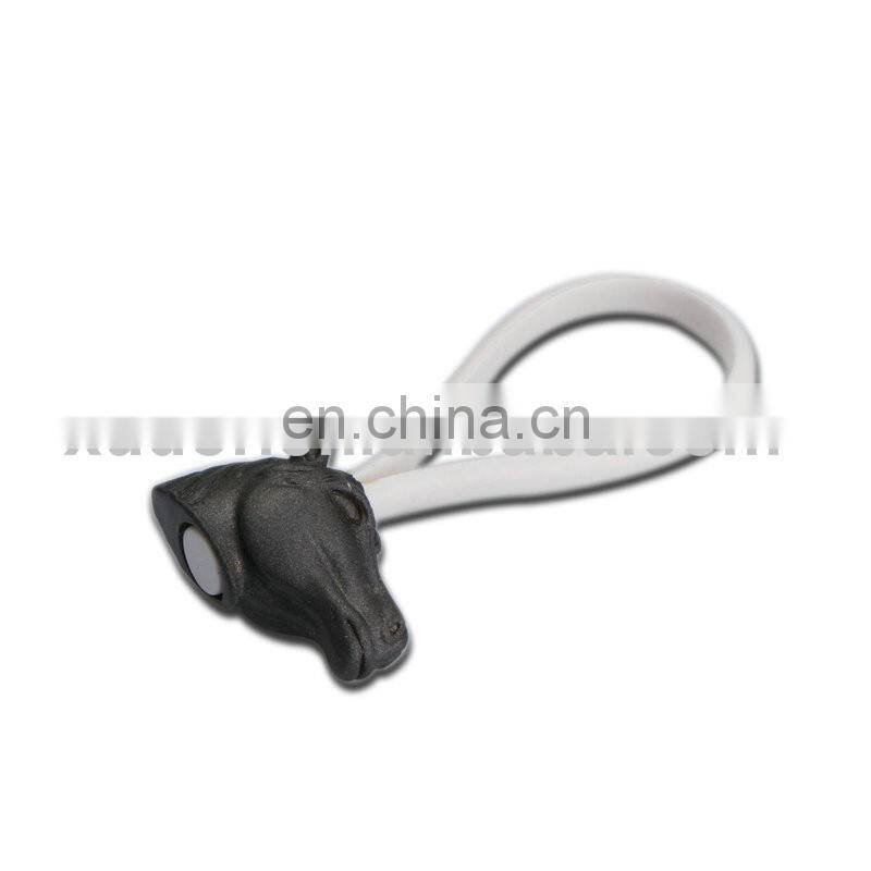 Lovely animal head shaped silicone keychain