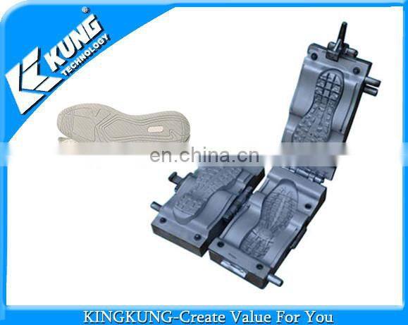 Calssic design double color TPR/PVC outsole mould suit for Chinese Rotary machine