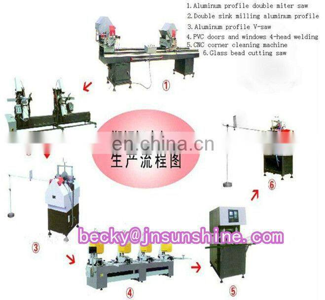 Full-automatic Four Corner Welding Equipment for PVC Windows and Doors