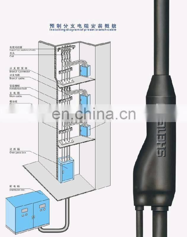 0.6/1kV BS7889/IEC502 standard Cu/XLPE/PVC Branch Cable