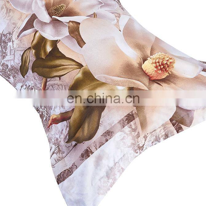 Home Goods 3D Bright Golden Flower 100% Cotton Bed Comforter Set , Bedspread , Bedding Set