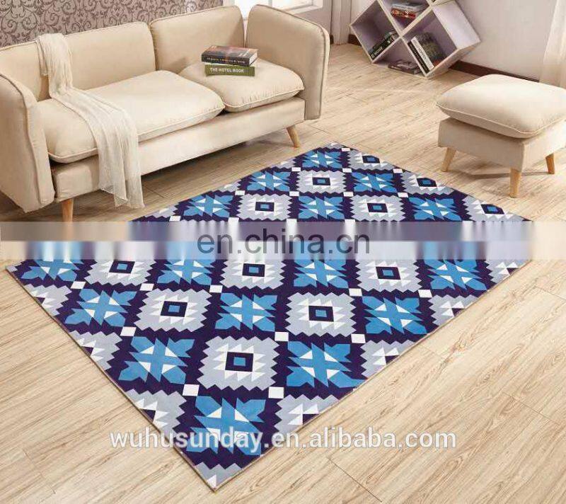 PRINTED SHORT PLUSH MAT - 3607 COMTEMPERORY MODERN DESIGN