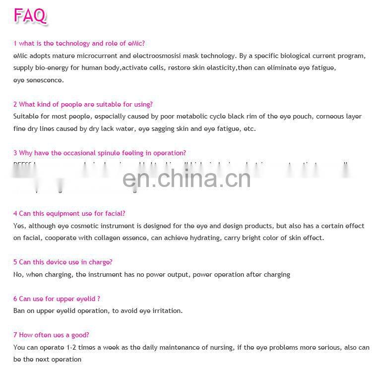 whole sale Home use micro current face massage lymphatic drainage device at family use