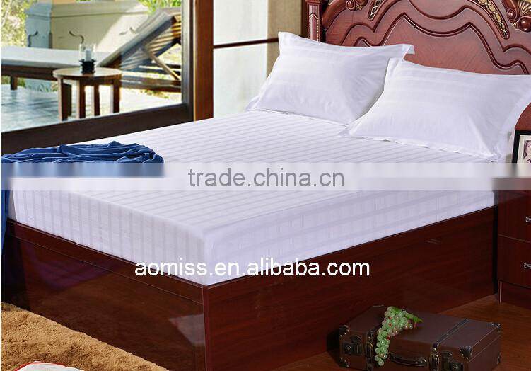 100% cotton 300 thread count hotel jacquard fitted sheets flat sheets