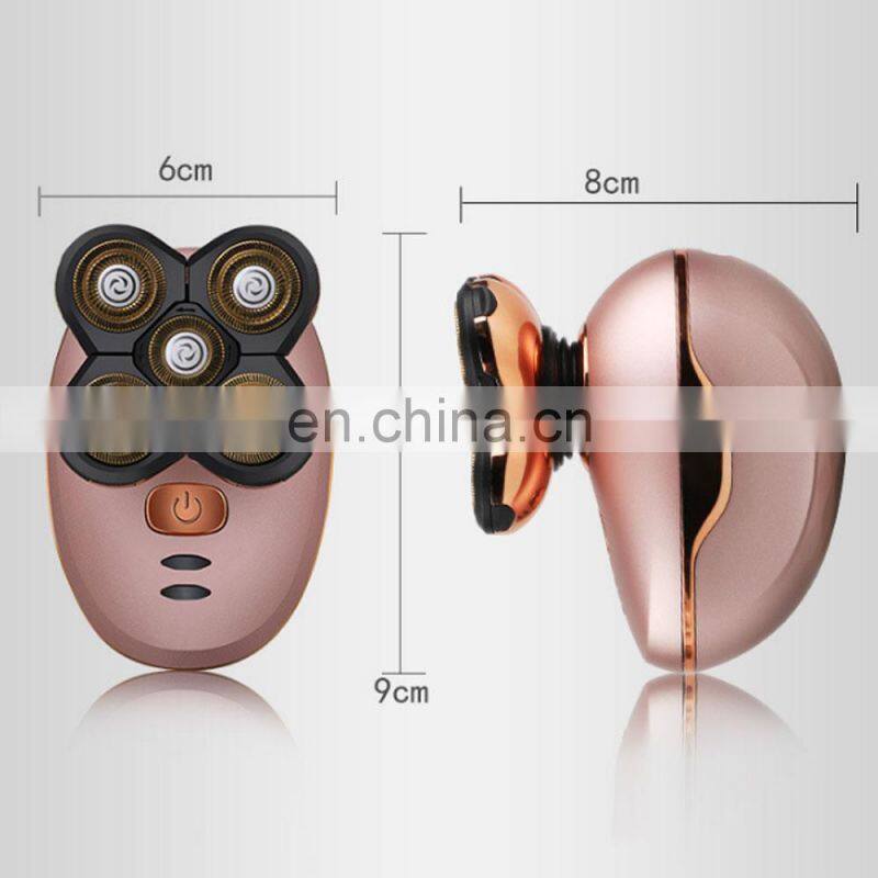 2020 New Model Waterproof Rotary Razor Beard Clipper Hair Trimmer Face 5 Headed Electric Shaver Razor Rechargeable Male Usb OEM
