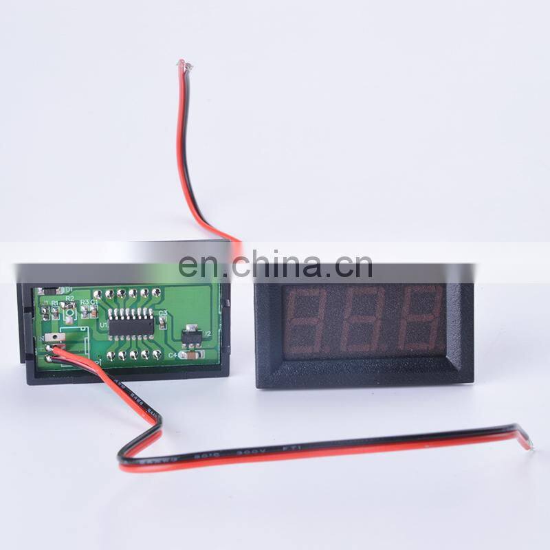 Digital Voltmeter DC 10A Red Blue Green LED Amp Panel Car Current Monitor Tester 4.5-30v Voltage Meter