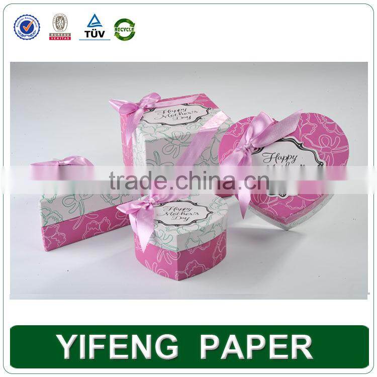 Alibaba China ribbon bowknot decorative wedding gift box,paper gift box