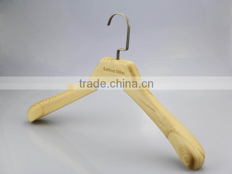HA7060 natural laudray clothes hanger wooden dress hanger for coat