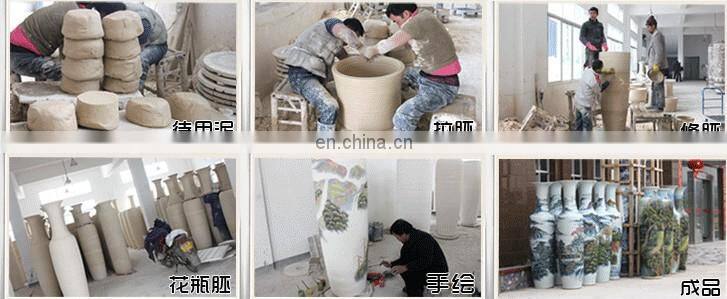 H1 to 1.6meter Tall Jingdezhen Factory Direct Handpainted Ceramic Big Vases Floor