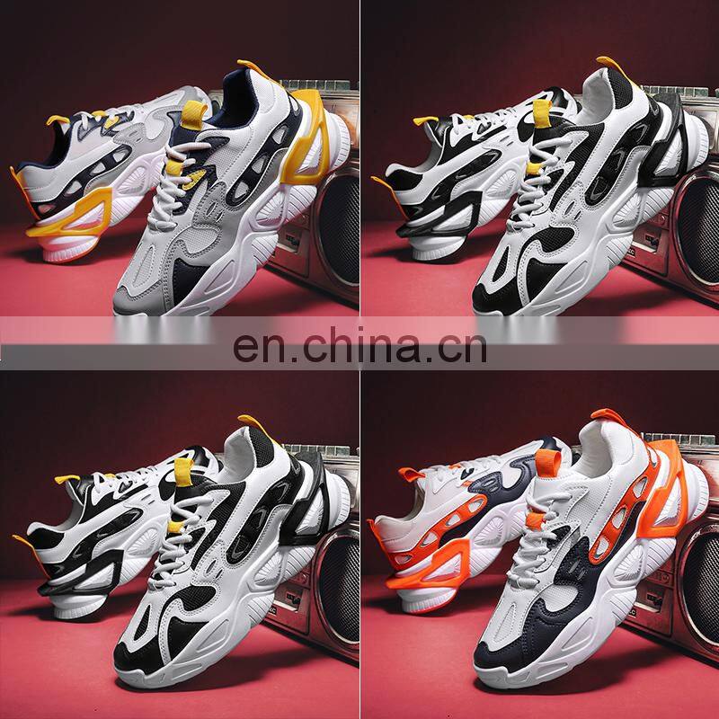 Factory Outlet 2021 Christmas New Youth Korean Thick-soled Trend Fashion Customized Mesh Casual Running Sneakers