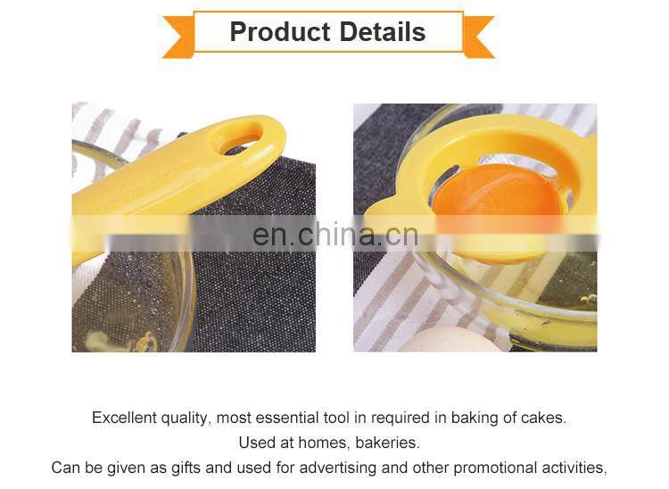 Egg Yolk White Separator, Long Handles Plastic Egg Separator