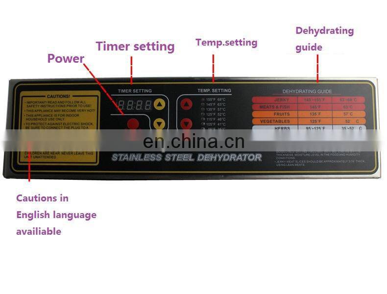 fruit vegetable dehydrator/ small commercial fruit deyhdrator