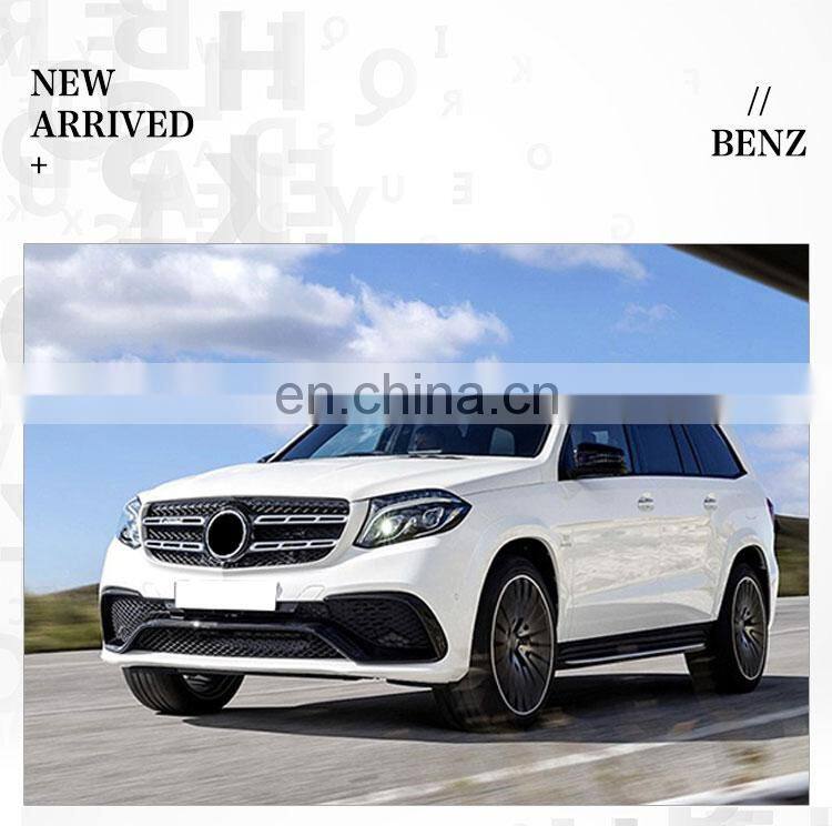 GBT drop shipping car bumpers mercedes gls bodykit amg 63 style gls amg kit tuning facelift for body kit x166