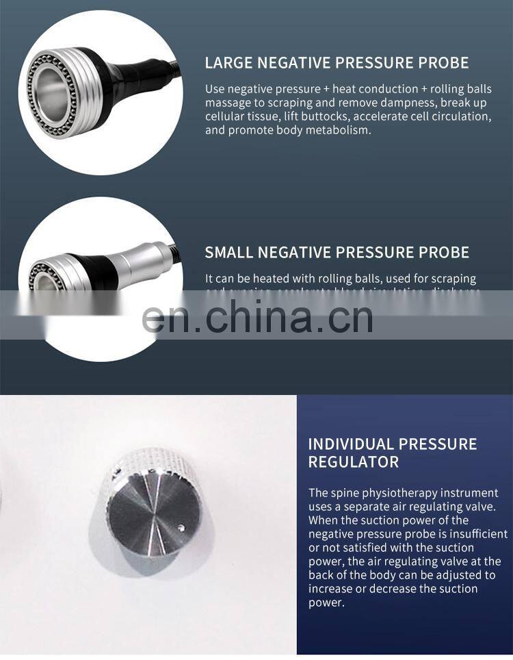 5 IN 1 Spine Physiotherapy Massage Health Care Instrument Vacuum Pressotherapy Lymph Drainage Magnetic Vibration Massage Machine