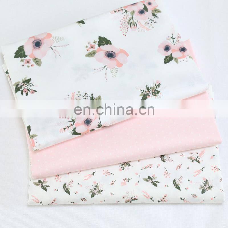 Rural flowers home textile fabrics cotton printed twill fabric wholesale