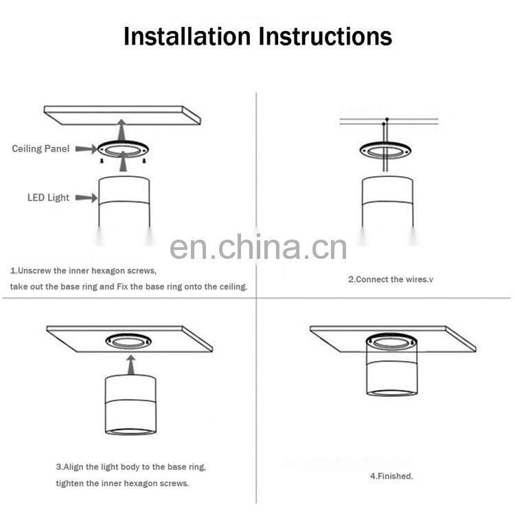 7W/10W/15W Foldable 360 Rotatable LED Spot Down Lights