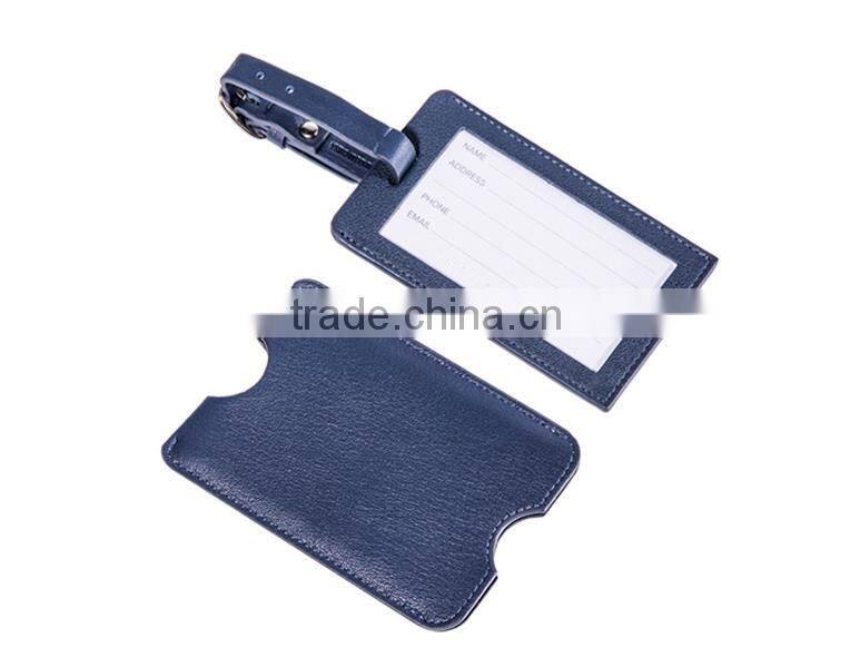 colorful rectangle genuine leather airplane luggage tags travel luggage accessories