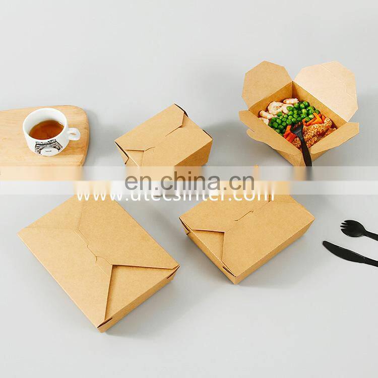 UTCH520 Automatic Take Away Salad Packaging Box Disposable Paper Packaging Take Away Lunch Box Fast Food Box Making Machine