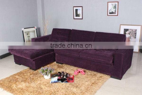 Purple Fabric Lady Sofa with Storage