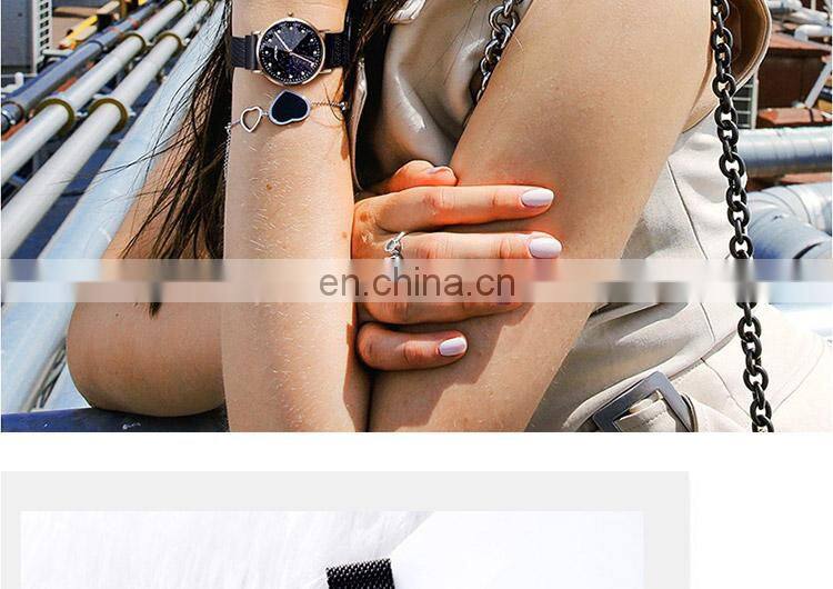SINOBI Magnetic Clasp Women Wrist Watches S9796L Starry Sky Lady Watch Unique Cutting Glass Reloj Para Mujer