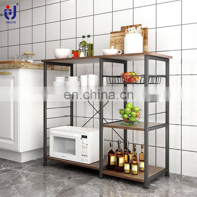 Square Small Mobil Kitchen Trolley Without Handle