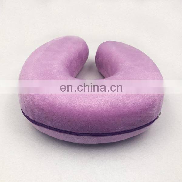 Factory Supply Soft U Shape Neck Memory Foam Travel Pillow