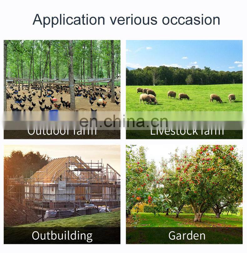 Solar Alarm Lamp Warning Sound 129dB Loud Siren Strobe Farm Orchard Light NEW