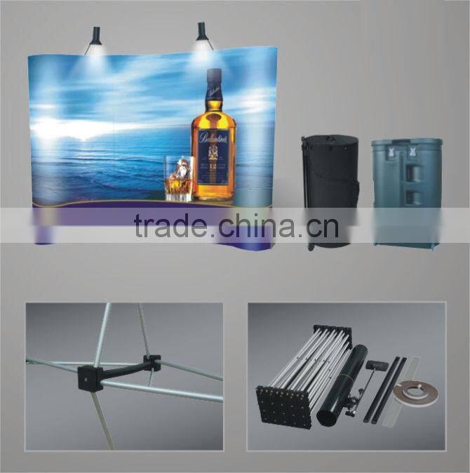 exhibition booth trade show display stand, 3*3 Trade Show pop up display backdrop wall