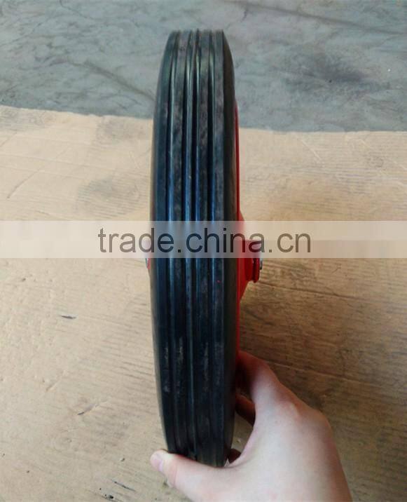 wheelbarrow accessories/flat free wheelbarrow tire 13"x3"