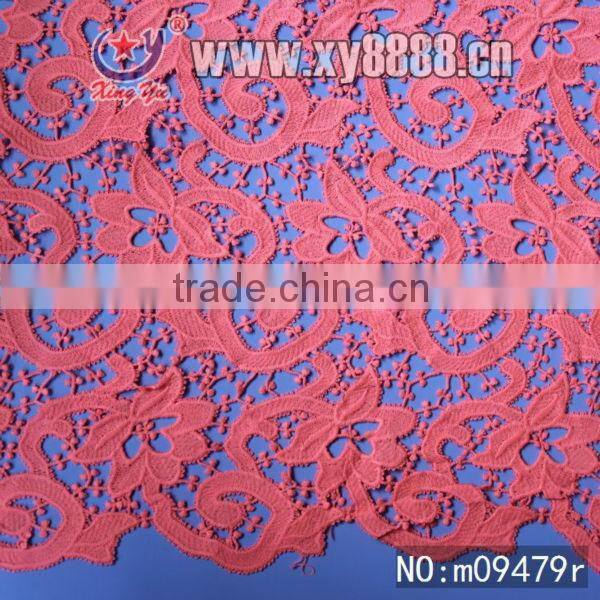 2014 Allover Embroidery Guipure Fabric Factory Lace