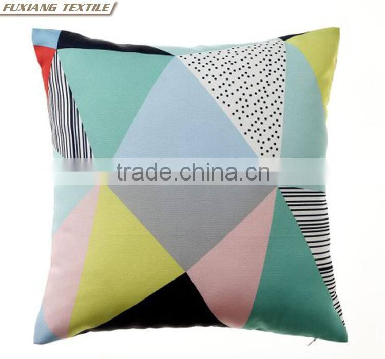 Poly-cotton printed outdoor sofa cushions