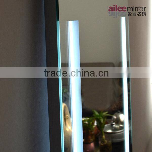 lighted heated bathroom mirror fashionable cheap round magnifing cosmetic mirror