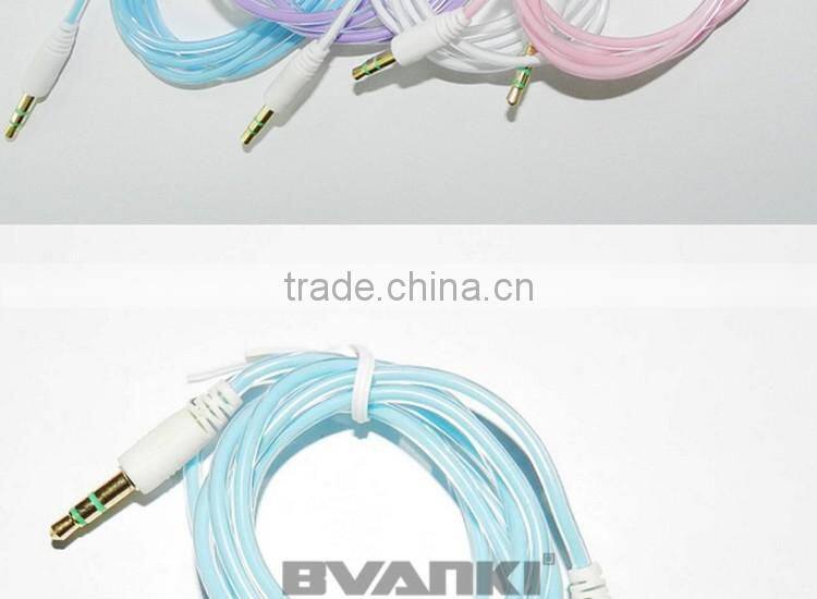 2016 best selling products high quality 3.5mm jack audio cable, audio male to male cable, car aux audio cable usb cable