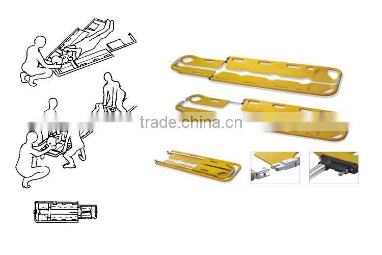 patient transfer 2 folding plastic scoop stretcher