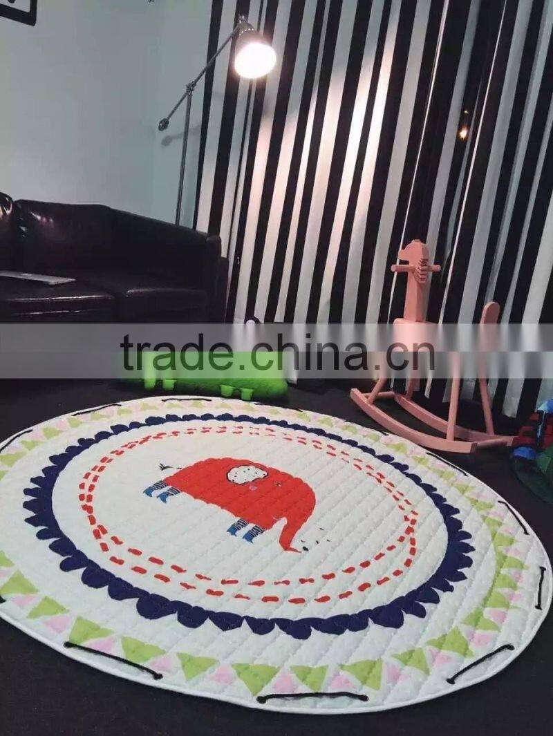 Folding play mat for kids foldable toy storage play mat