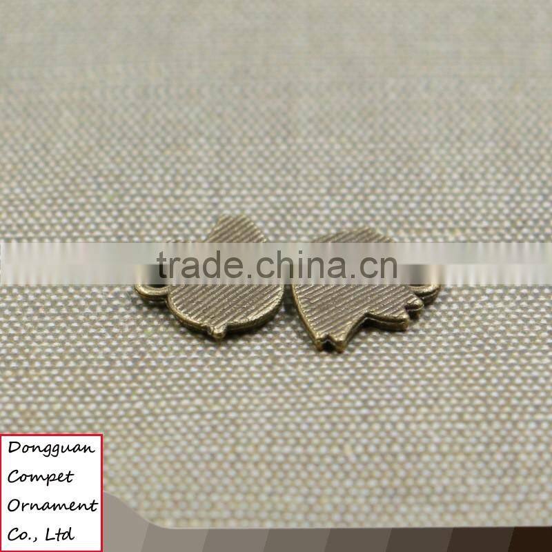 Manufacture selling ancient bronze zinc alloy diy birds pendant