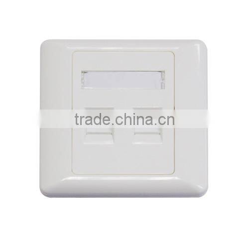 86 type dual ports face plate