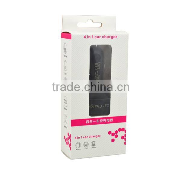 With LED to display voltage, temperature 2 port car charger 2.1a