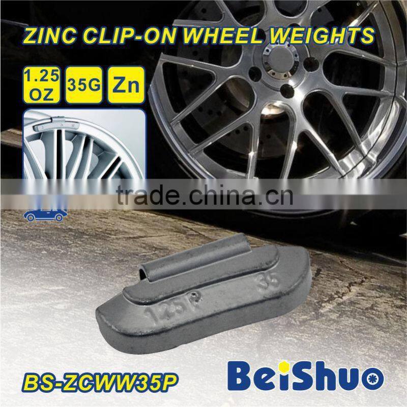 Zinc Clip-on Tire wheel weights grams