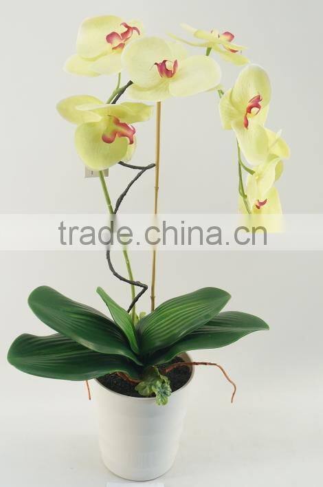Best selling indoor decoration flower stand /imitation bonsai orchid/artificial flowers cheap